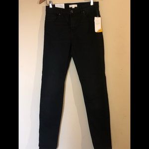 Black denim pants